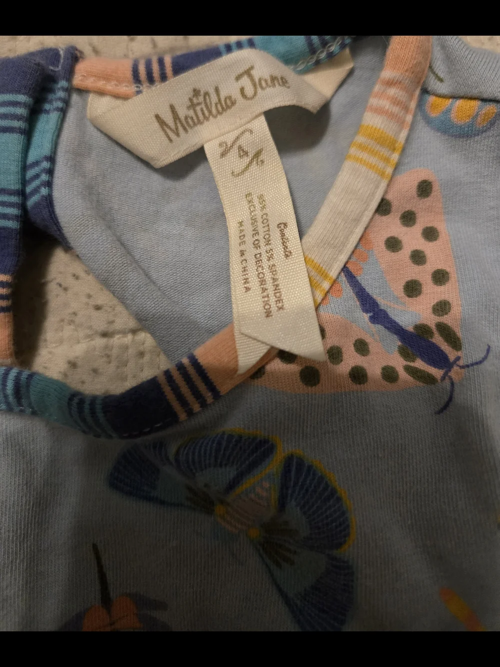 Matilda Jane Light Blue Butterfly & Dragonfly Romper